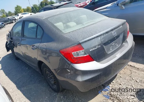 2012 Honda Civic Lx из США, поврежденный, VIN 19XFB2F50CE097733